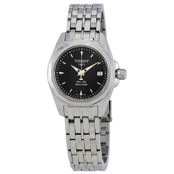 Tissot PRC 100 Black Dial Ladies Watch T008.010.11.051.00 - The Watches Men & Co