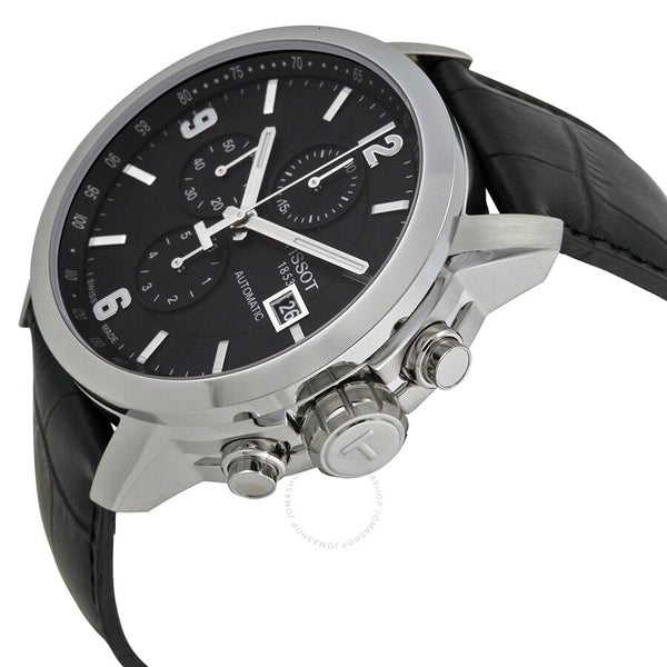 Tissot PRC 200 Black Dial Automatic Men's Leather Watch T055.427.16.057.00 - The Watches Men & Co #2