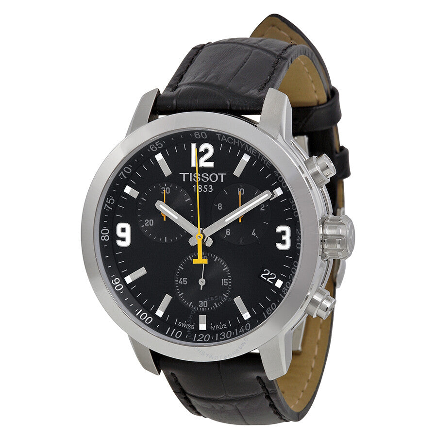 Tissot PRC 200 Chronograph Black Dial Men's Watch T0554171605700 - The Watches Men & Co
