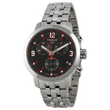 Tissot PRC 200 Chronograph Black Dial Stainless Steel Men's Watch T0554171105701 - The Watches Men & Co