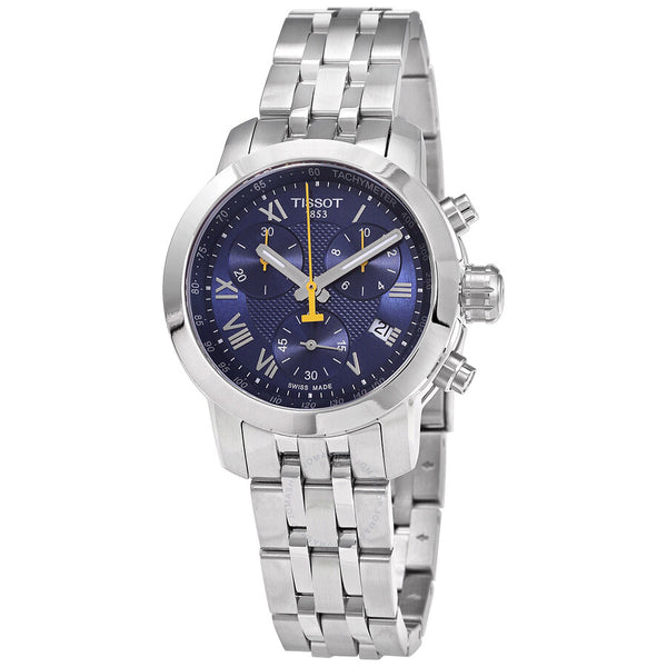 Tissot PRC 200 Chronograph Quartz Blue Dial Ladies Watch T055.217.11.043.00 - The Watches Men & Co