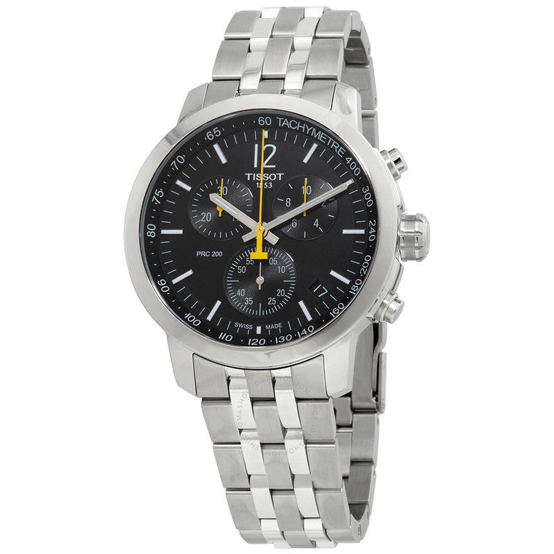 Tissot PRC 200 Chronograph Quartz Black Dial Men's Watch T114.417.11.057.00 - The Watches Men & Co