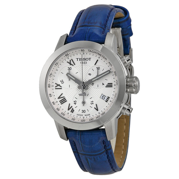 Tissot PRC 200 Chronograph Silver Dial Ladies Watch T0552171603300 - The Watches Men & Co