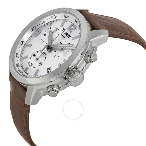 Tissot PRC 200 Chronograph Silver Dial Men's Watch T0554171603700 - The Watches Men & Co #2
