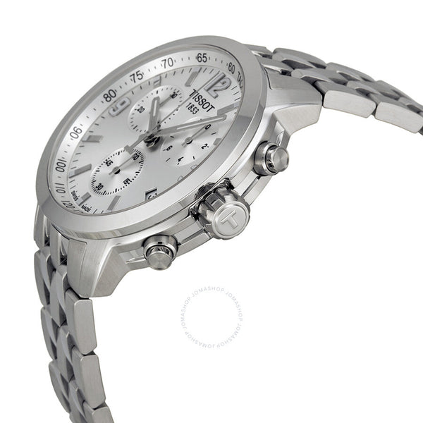 Tissot PRC 200 Chronograph Silver Dial Men's Watch T0554171103700 - The Watches Men & Co #2