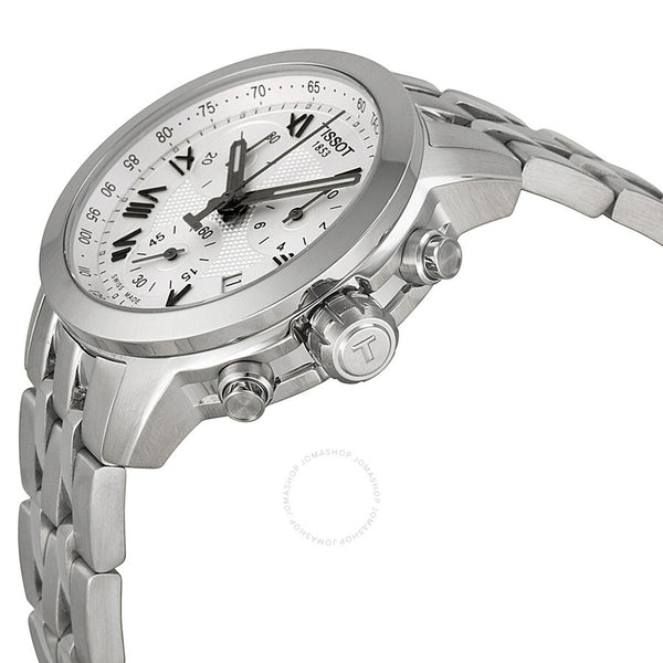 Tissot PRC 200 Chronograph White Dial Ladies Watch T055.217.11.033.00 - The Watches Men & Co #2