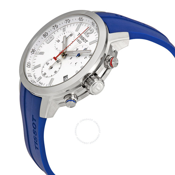 Tissot PRC 200 Ice Hockey Chronograph White Dial Men's Watch T055.417.17.017.02 - The Watches Men & Co #2