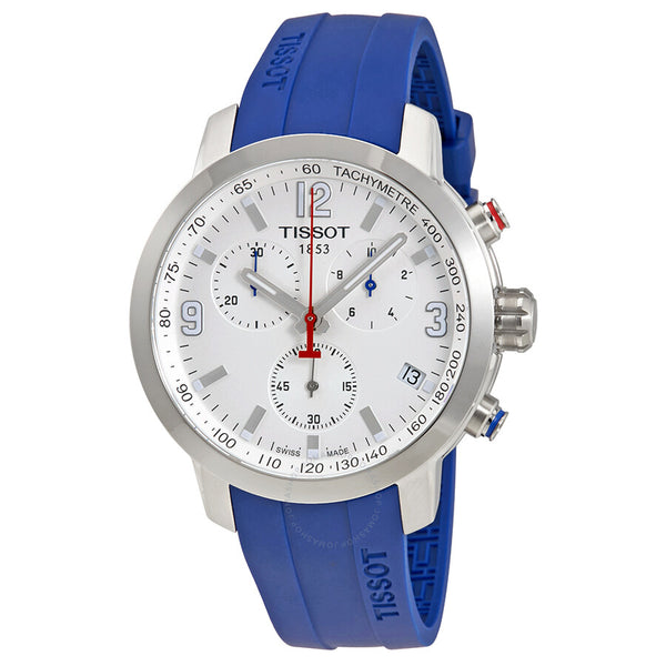 Tissot PRC 200 Ice Hockey Chronograph White Dial Men's Watch T055.417.17.017.02 - The Watches Men & Co