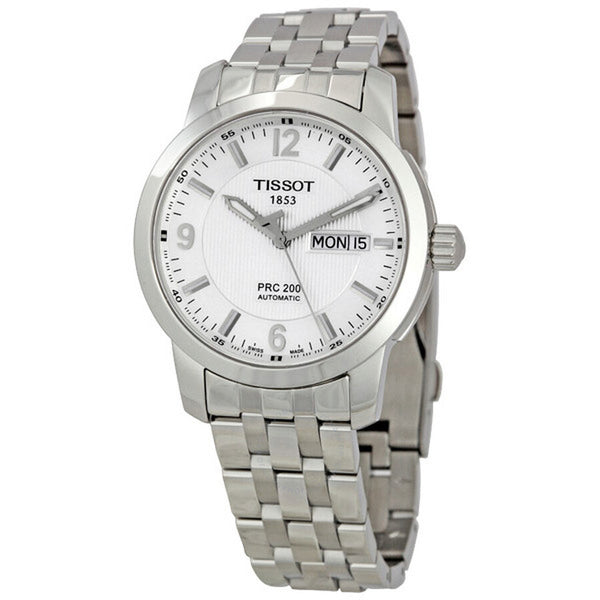 Tissot PRC 200 Men's Watch Automatic Bracelet Silver Dial T014.430.11.037.00 - The Watches Men & Co