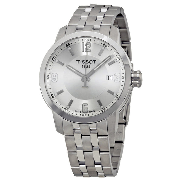 Tissot PRC 200 Quartz Silver Dial Stainless Steel Sport Men's Watch T0554101103700 - The Watches Men & Co