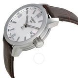 Tissot PRC 200 White Dial Brown Leather Men's Watch T0554101601701 - The Watches Men & Co #2