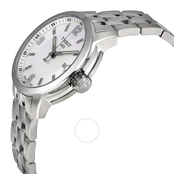 Tissot PRC 200 White Dial Stainless Steel Men's Watch T0554101101700 - The Watches Men & Co #2
