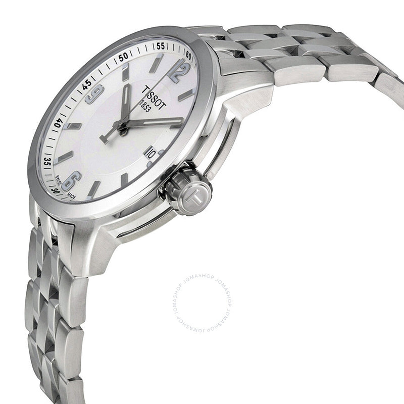 Tissot PRC 200 White Dial Stainless Steel Men's Watch T0554101101700 - The Watches Men & Co #2