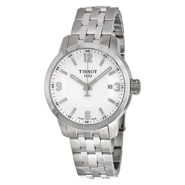 Tissot PRC 200 White Dial Stainless Steel Men's Watch T0554101101700 - The Watches Men & Co