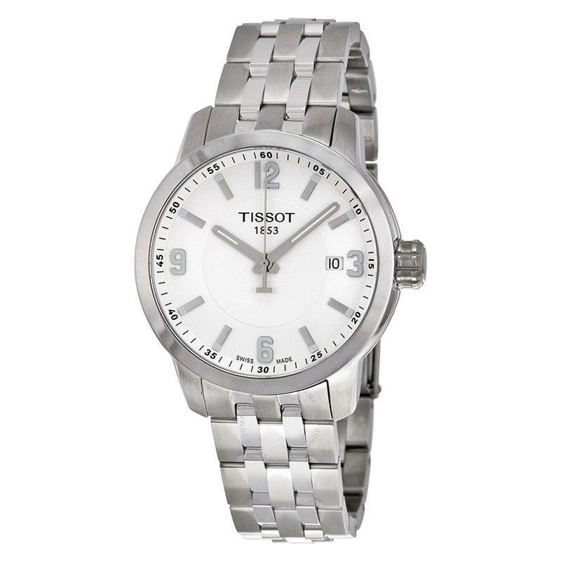 Tissot PRC 200 White Dial Stainless Steel Men's Watch T0554101101700 - The Watches Men & Co