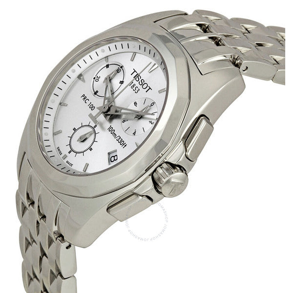 Tissot PRC100 Silver Dial Ladies Watch T008.217.11.031.00 - The Watches Men & Co #2