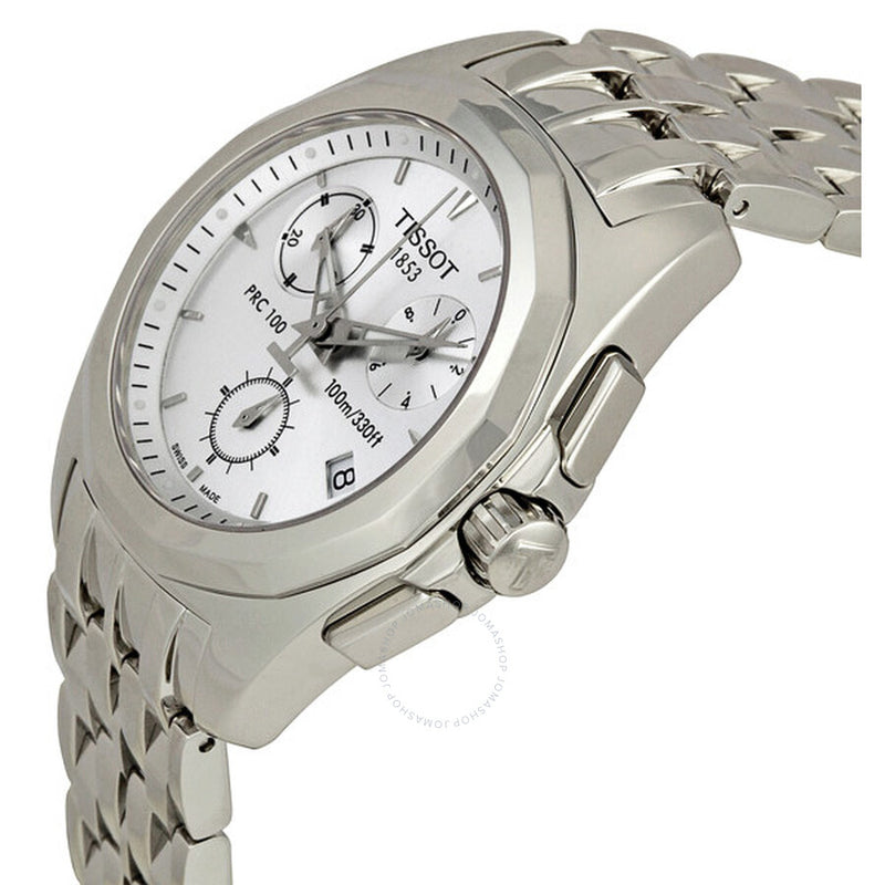 Tissot PRC100 Silver Dial Ladies Watch T008.217.11.031.00 - The Watches Men & Co #2