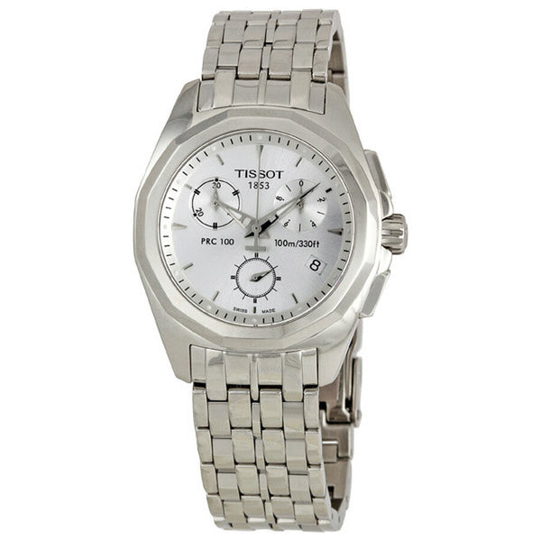 Tissot PRC100 Silver Dial Ladies Watch T008.217.11.031.00 - The Watches Men & Co