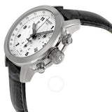 Tissot PRC200 Chronograph Silver Dial Black Leather Ladies Watch T0552171603202 - The Watches Men & Co #2