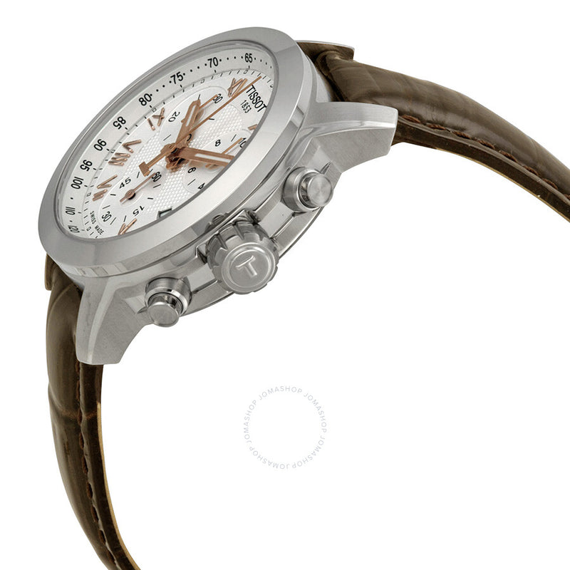 Tissot PRC200 Chronograph Silver Dial Ladies Watch T0552171603302 - The Watches Men & Co #2