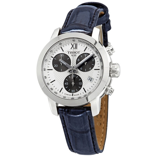 Tissot PRC200 Chronograph White Dial Ladies Watch T0552171603800 - The Watches Men & Co