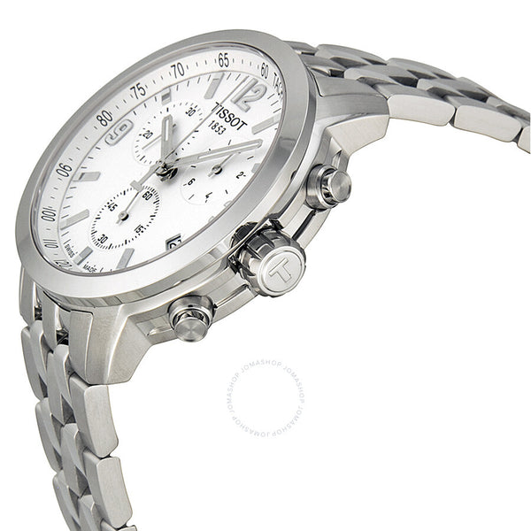 Tissot PRC200 Chronograph White Dial Men's Watch T0554171101700 - The Watches Men & Co #2