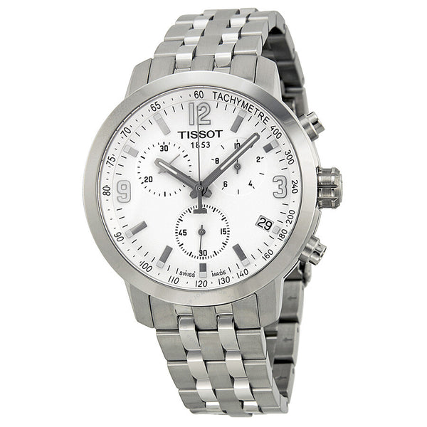 Tissot PRC200 Chronograph White Dial Men's Watch T0554171101700 - The Watches Men & Co