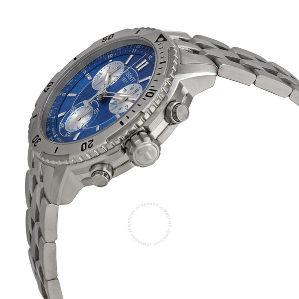 Tissot PRS 200 Chronograph Blue Dial Sport Men's Watch T0674171104100 - The Watches Men & Co #2