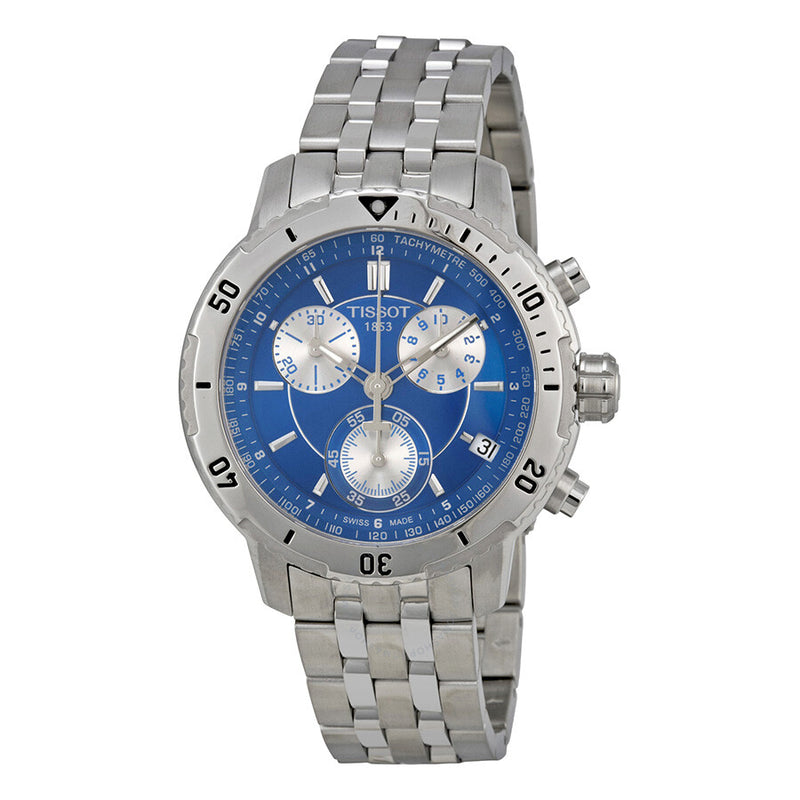 Tissot PRS 200 Chronograph Blue Dial Sport Men's Watch T0674171104100 - The Watches Men & Co