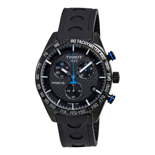 Tissot PRS 516 Chronograph Black Carbon Dial Men's Watch T1004173720100 - The Watches Men & Co
