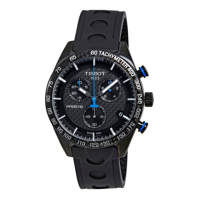 Tissot PRS 516 Chronograph Black Carbon Dial Men's Watch T1004173720100 - The Watches Men & Co