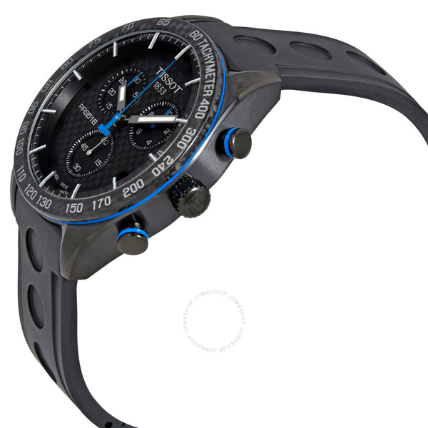 Tissot PRS 516 Chronograph Black Carbon Dial Men's Watch T1004173720100 - The Watches Men & Co #2