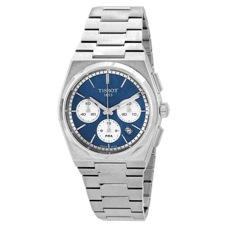 Tissot PRX Chronograph Automatic Blue Dial Men's Watch T1374271104100 - The Watches Men & Co