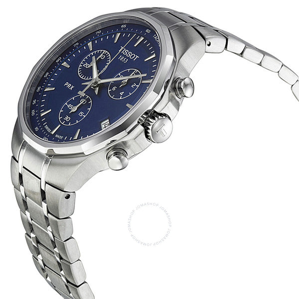 Tissot PRX Classic Chronograph Blue Dial Men's Watch T0774171104100 - The Watches Men & Co #2