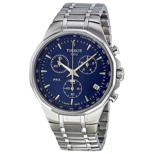Tissot PRX Classic Chronograph Blue Dial Men's Watch T0774171104100 - The Watches Men & Co