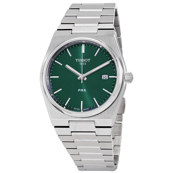 Tissot PRX T-Classic Quartz Green Dial Men's Watch T1374101109100 - The Watches Men & Co