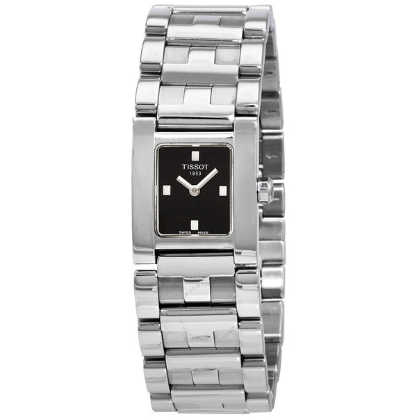 Tissot Quartz Black Dial Ladies Watch T63.1.185.51 - The Watches Men & Co