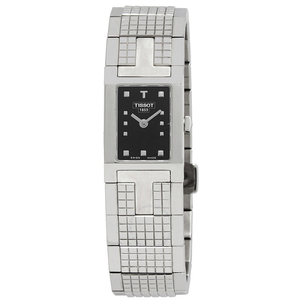Tissot Quartz Black Dial Stainless Steel Ladies Watch T04.1.185.51 - The Watches Men & Co