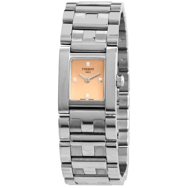 Tissot Quartz Orange Dial Ladies Watch T63.1.185.61 - The Watches Men & Co