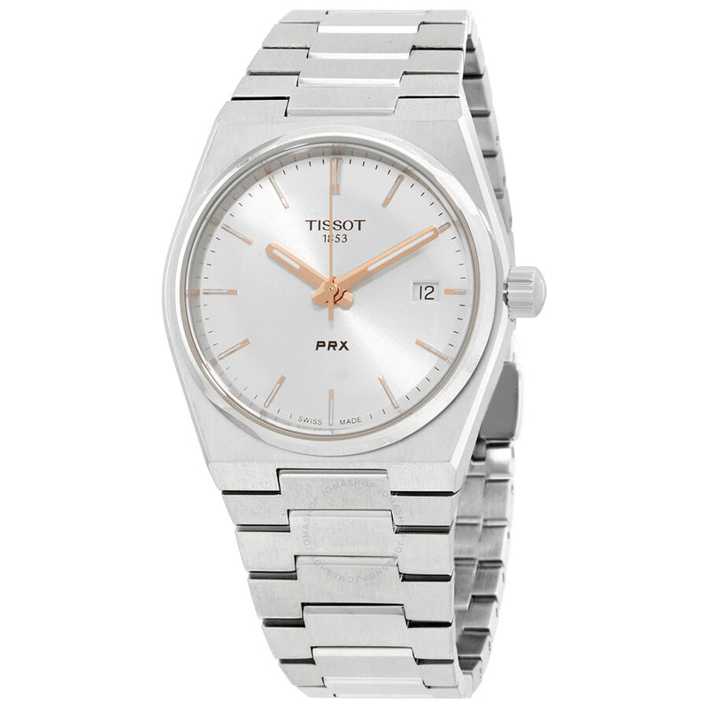 Tissot PRX Quartz Silver Dial Ladies Watch T1372101103100 - The Watches Men & Co