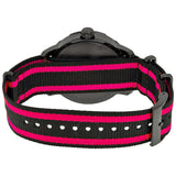 Tissot Quickster Black Dial Black and Hot Pink Nylon Ladies Watch T0954103705701 - The Watches Men & Co #3