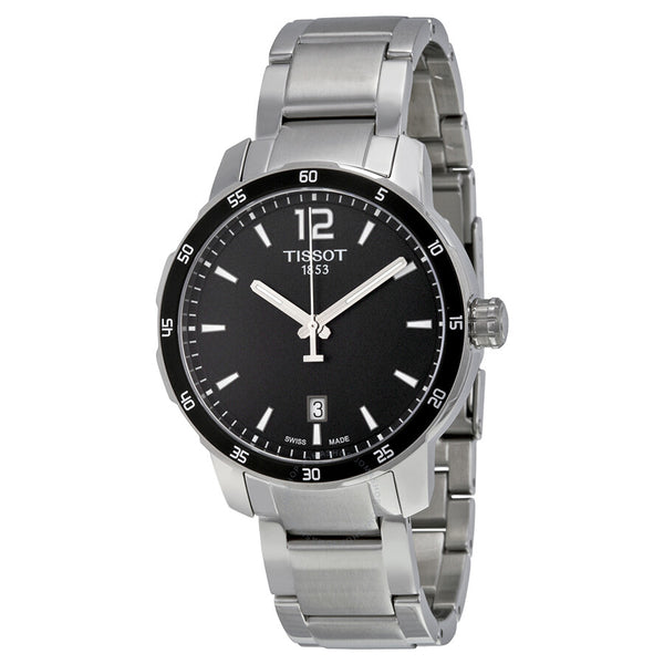 Tissot Quickster Black Dial Stainless Steel Men's Watch T0954101105700 - The Watches Men & Co
