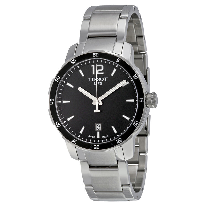 Tissot Quickster Black Dial Stainless Steel Men's Watch T0954101105700 - The Watches Men & Co