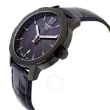 Tissot Quickster Black Mother of Pearl Dial Anthracite Leather Unisex Watch T0954103612700 - The Watches Men & Co #3