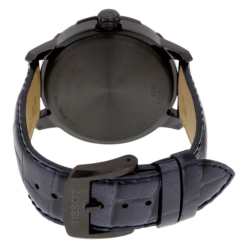 Tissot Quickster Black Mother of Pearl Dial Anthracite Leather Unisex Watch T0954103612700 - The Watches Men & Co #4