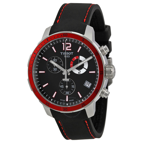 Tissot Quickster Chronograph Black Dial Men's Watch T0954491705701 - The Watches Men & Co