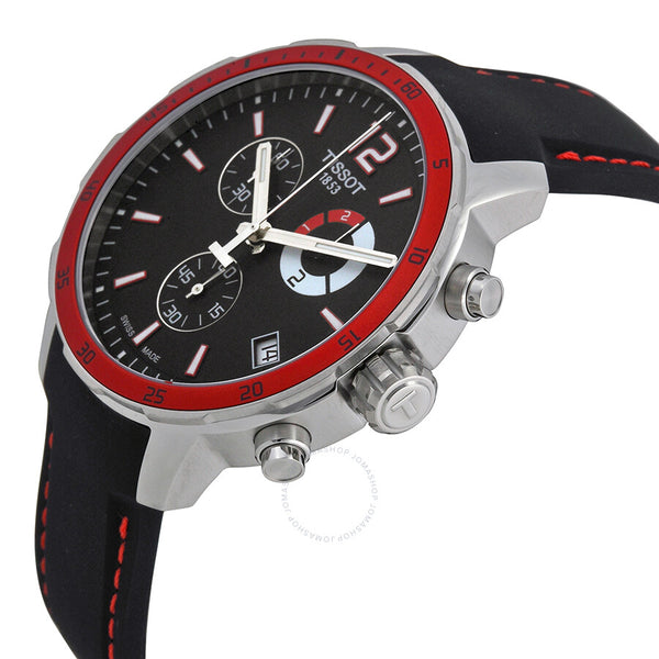 Tissot Quickster Chronograph Black Dial Men's Watch T0954491705701 - The Watches Men & Co #2