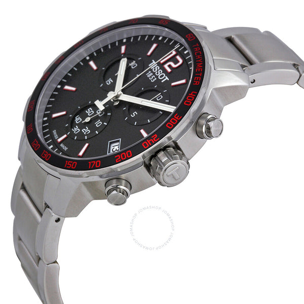 Tissot Quickster Chronograph Black Dial Men's Watch T0954171105700 - The Watches Men & Co #2