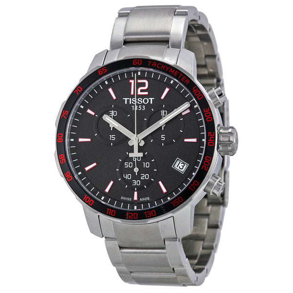 Tissot Quickster Chronograph Black Dial Men's Watch T0954171105700 - The Watches Men & Co