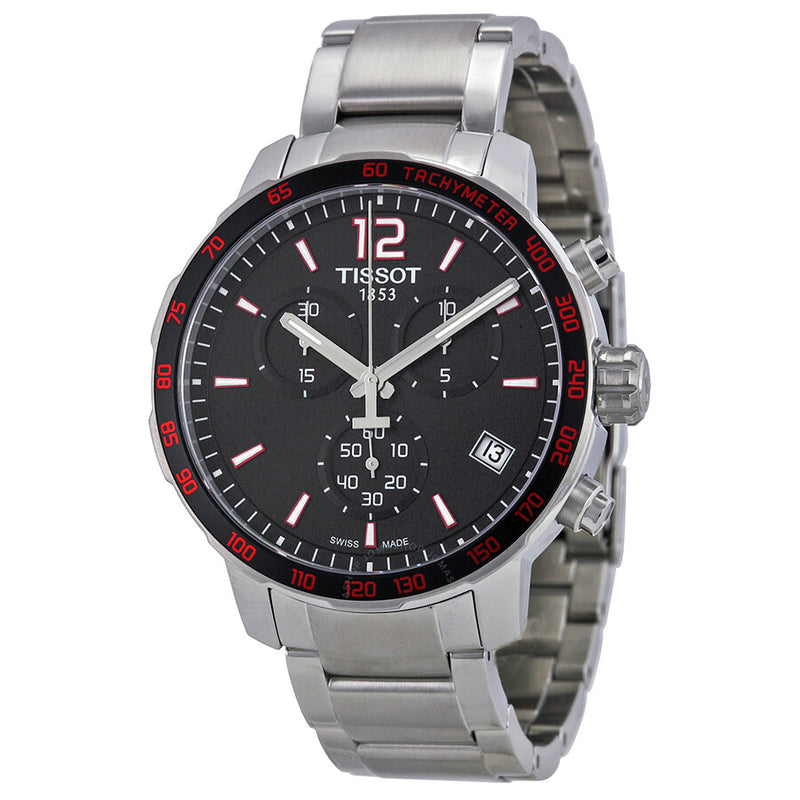Tissot Quickster Chronograph Black Dial Men's Watch T0954171105700 - The Watches Men & Co